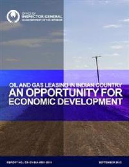Oil and Gas Leasing in Indian Country: An Opportunity for Economic Development