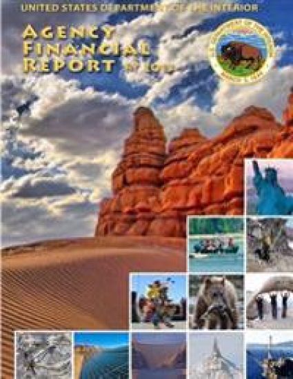 Agency Financial Report – U. S. Department of the Interior, kirjan kansikuva