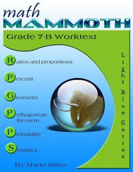 Math Mammoth Grade 7-B Worktext