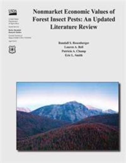 Nonmarket Economic Values of Forest Insect Pests: An Updated Literature Review