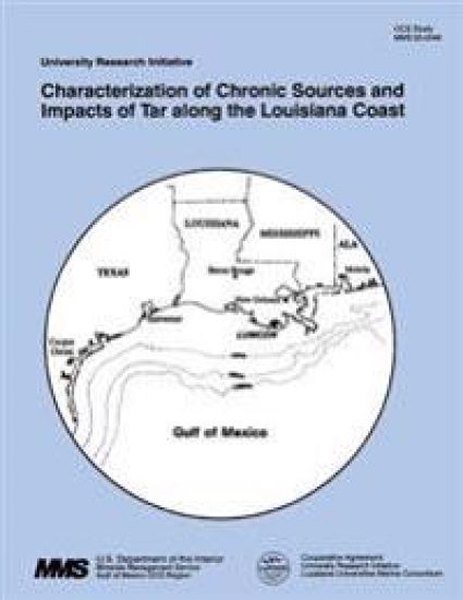 Characterization of Chronic Sources and Impacts of Tar along the Louisiana Coast – U. S. Department of the Interior, kirjan kansikuva