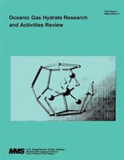 Oceanic Gas Hydrate Research and Activities Review – U. S. Department of the Interior, kirjan kansikuva