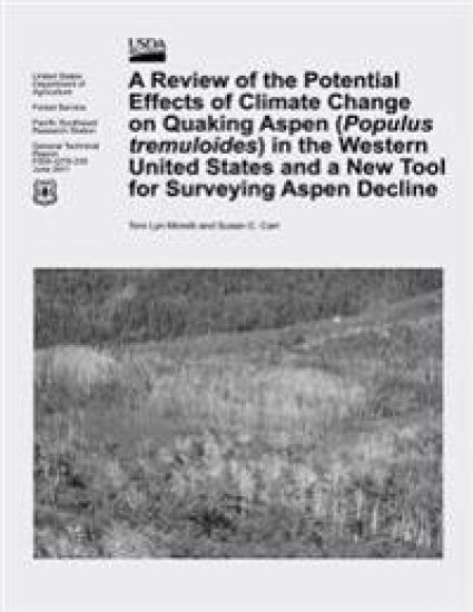 A Review of the Potential Effects of Climate Change on Quaking Aspen (Populus tremuloides) in the Western United States and a New Tool for Surveying A