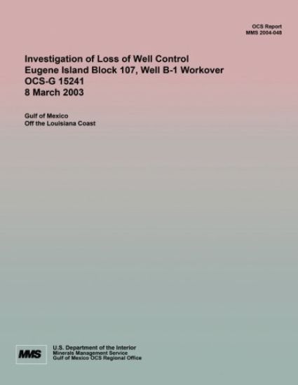Investigation of Loss of Well Control Eugene Island Block 107, Well B-1 Workover OCS-G 15241 8 March 2003