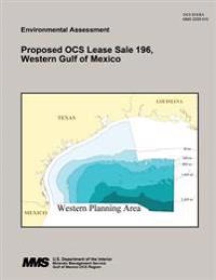 Proposed OCS Lease Sale 196, Western Gulf of Mexico