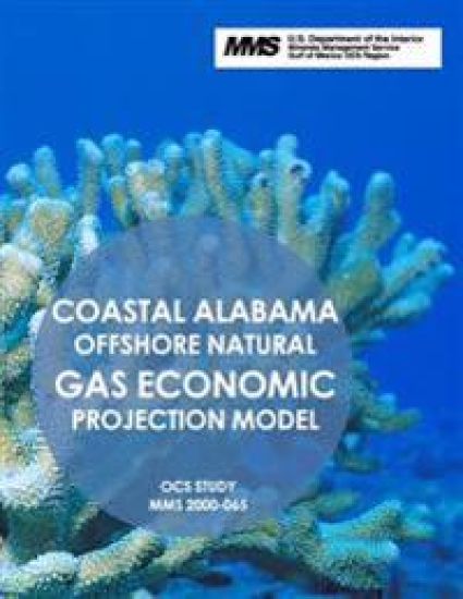 Coastal Alabama Offshore Natural Gas Economic Projection Model – U. S. Department of the Interior, kirjan kansikuva