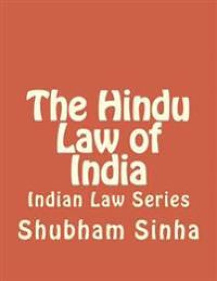 The Hindu Law of India: Indian Law Series