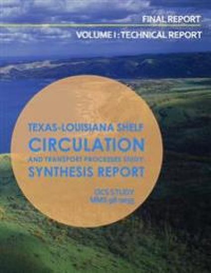 Texas-Louisiana Shelf Circulation and Transport Processes Study: Synthesis Report Volume 1: Technical Report – U. S. Department of the Interior, kirjan kansikuva