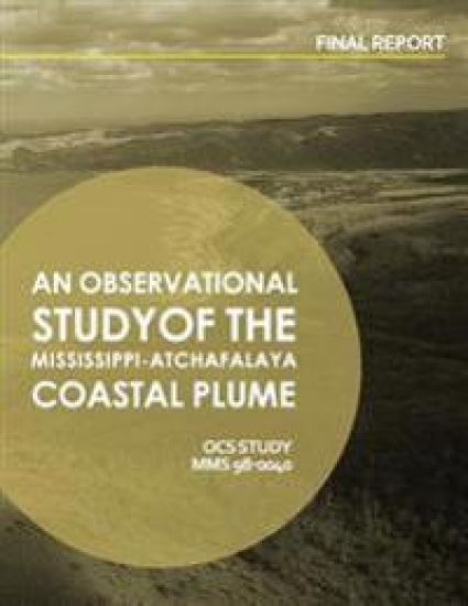 An Observational Study of the Mississippi-Atchafalaya Coastal Plume – U. S. Department of the Interior, kirjan kansikuva
