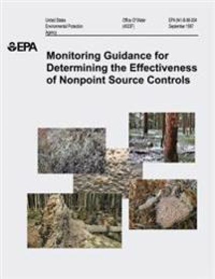 Monitoring Guidance for Determining the Effectiveness of Nonpoint Source Controls – U. S. Environmental Protection Agency, kirjan kansikuva
