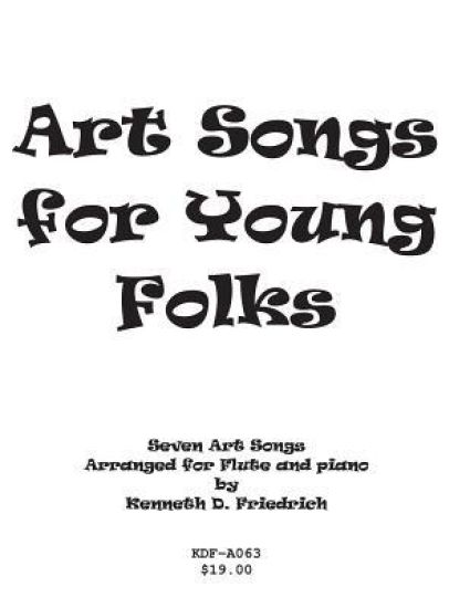 Art Songs for Young Folks - flute and piano