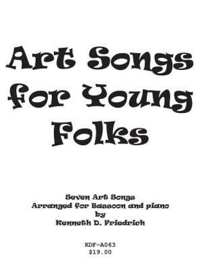 Art Songs for Young Folks - bassoon and piano