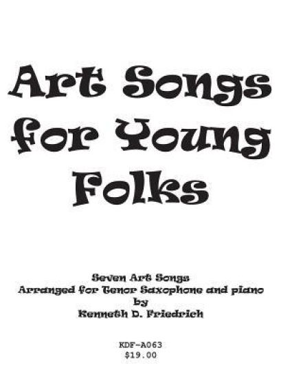 Art Songs for Young Folks - tenor saxophone and piano