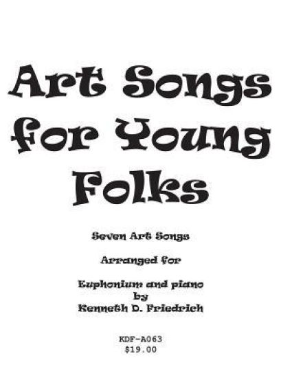 Art Songs for Young Folks - euphonium and piano