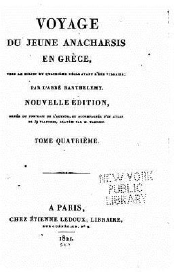 Voyage du jeune Anacharsis en Grèce - Tome IV