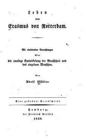 Leben des Erasmus von Rotterdam