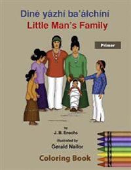 Little Man's Family Coloring Book: Primer