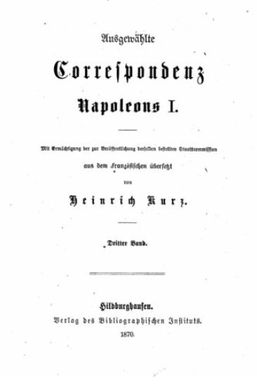 Ausgewählte Correspondenz