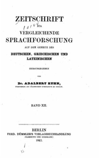 Zeitschrift für vergleichende Sprachforschung - Band XII