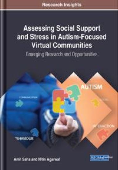 Assessing Social Support and Stress in Autism-Focused Virtual Communities – Amit Saha, kirjan kansikuva