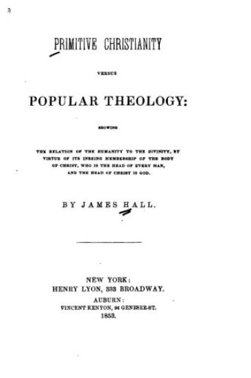 Primitive Christianity Versus Popular Theology