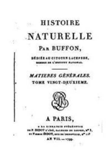 Histoire naturelle - Matières Générales - Tome XXII