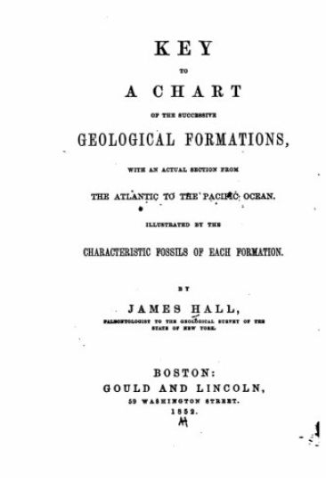 Key to a Chart of the Successive Geological Formations, with an Actual Section from the Atlantic