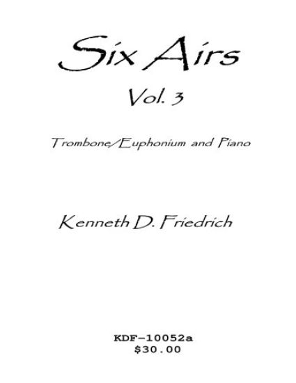 Six Airs for Solo and Piano, Vol. 3 - trombone/euphonium version