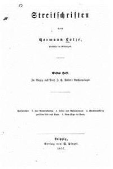 Streitschriften