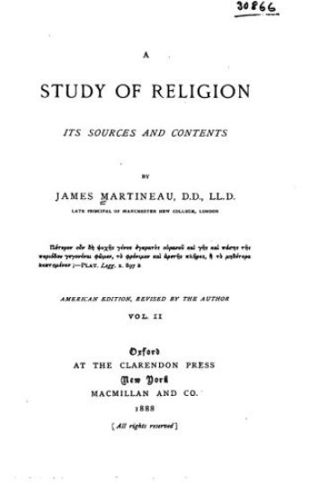 A study of religion, its sources and contents