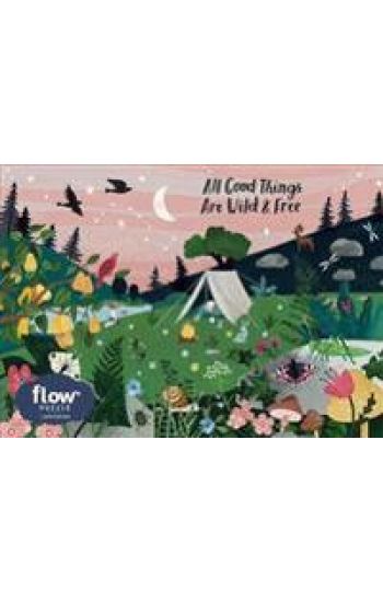 All Good Things Are Wild and Free 1,000-Piece Puzzle (Flow) Adults Families Picture Quote Mindfulness Gift