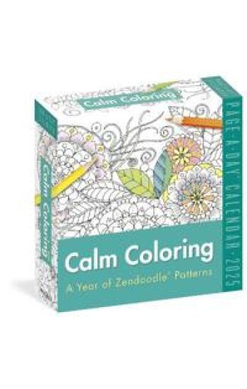 Calm Coloring Page-A-Day® Calendar 2025
