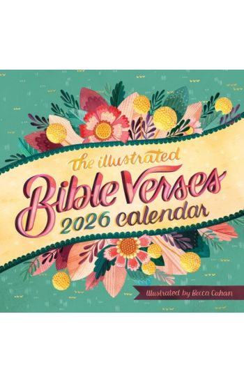 Illustrated Bible Verses Wall Calendar 2026