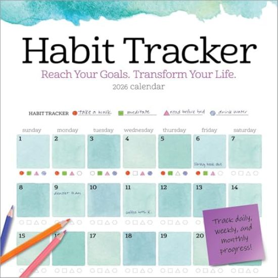 Habit Tracker Wall Calendar 2026