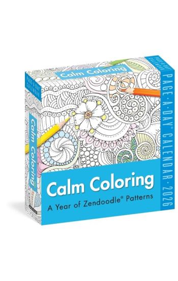 Calm Coloring Page-A-Day® Calendar 2026