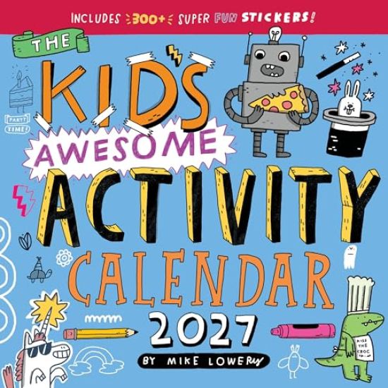 Kid's Awesome Activity Wall Calendar 2027