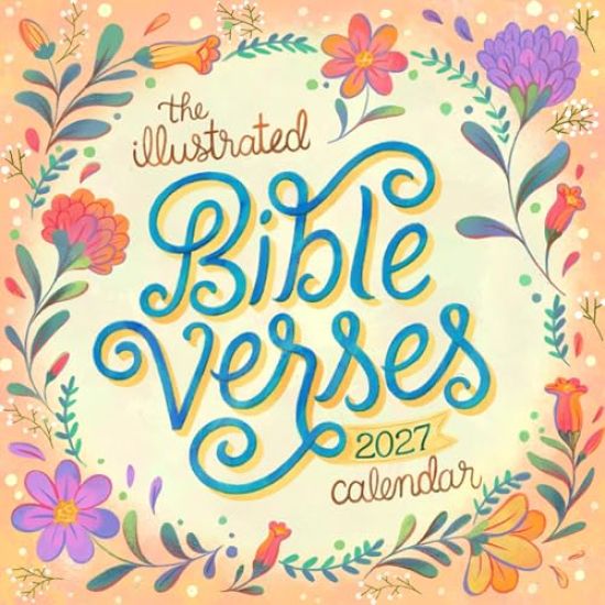 Illustrated Bible Verses Wall Calendar 2027