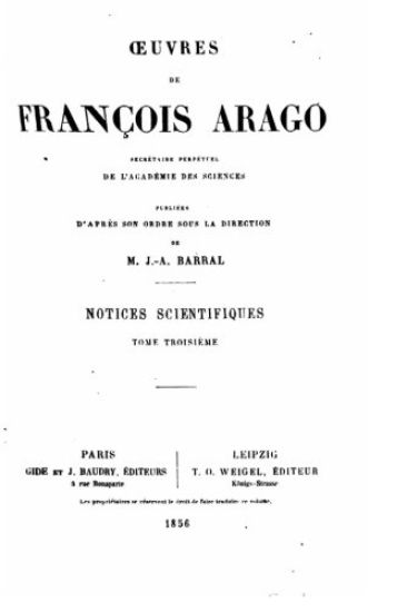 Oeuvres de François Arago - Tome III