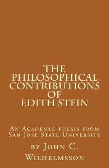 The Philosophical Contributions of Edith Stein
