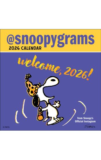 Peanuts®: @Snoopygrams 2026 Mini Wall Calendar