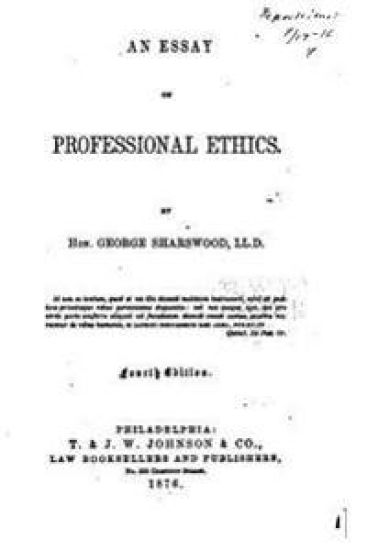 An essay on professional ethics