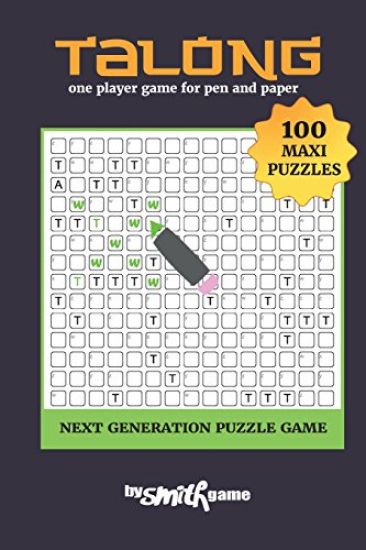Talong 100 Maxi puzzles: one player game for pen and paper (Next Generation Puzzle Game) – Michael Smith, kirjan kansikuva