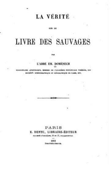 La vérité sur le Livre des sauvages