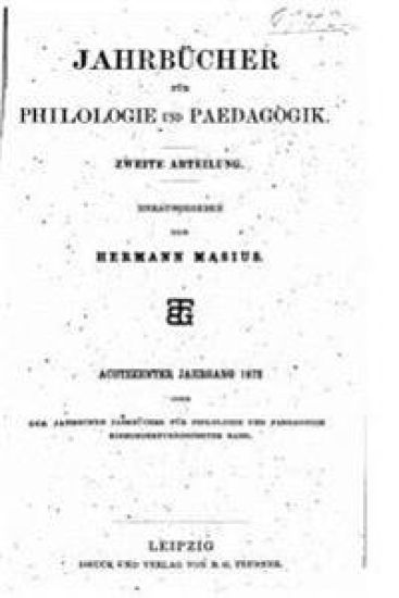 Jahrbücher für Philologie und Paedogogik