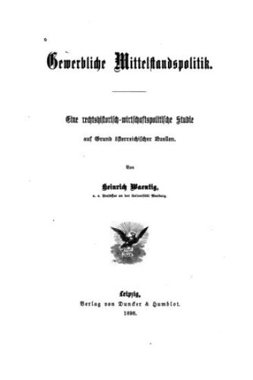 Gewerbliche Mittelstandspolitik