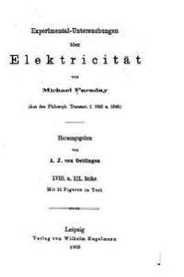 Experimental-untersuchungen über Elektricität