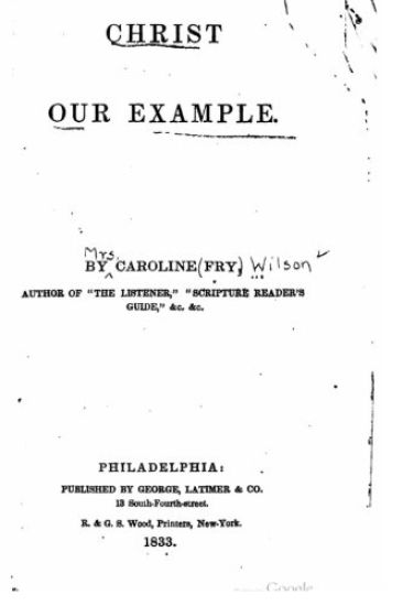 Christ our example