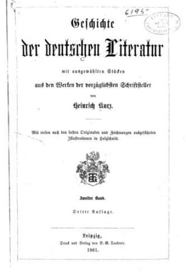 Geschichte der deutschen literatur