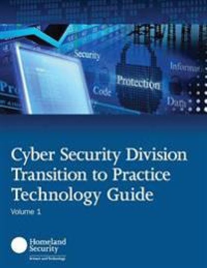 Cyber Security Division Transition to Practice Technology Guide – U. S. Department of Homeland Security, kirjan kansikuva