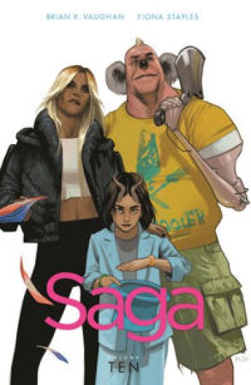 Saga Volume 10 – Brian K Vaughan, kirjan kansikuva